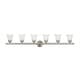 preview thumbnail 5 of 5, Livex Lighting Neptune Brushed Nickel Six-light Bath Light