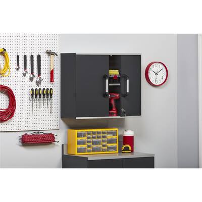 Systembuild Evolution Boss Steel Grey Wall Cabinet