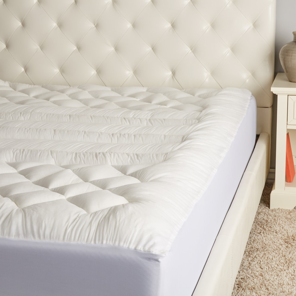 Ella Jayne Classic Quilted Mattress Protector - Full - White