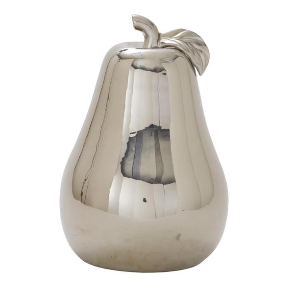 Silver Orchid Miller Silver 12-inch x 16-inch Ceramic Pear