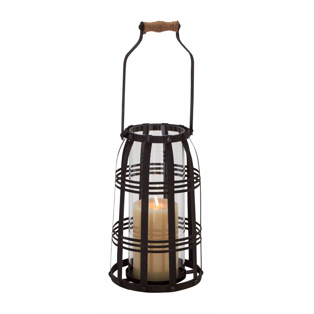 Glorious Durable Metal Glass Candle Lantern