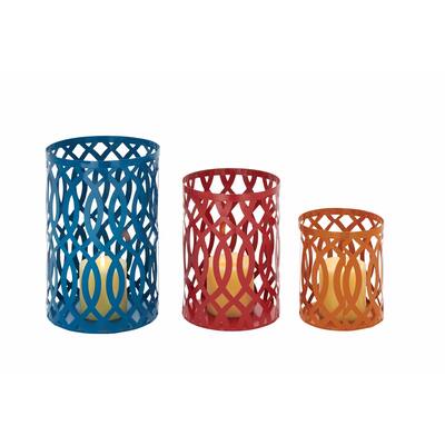 Metal Candle Lanterns (Set of 3)
