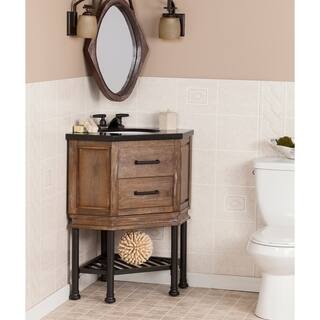 Harper Blvd Ballard Granite Top Corner Bath Vanity Sink