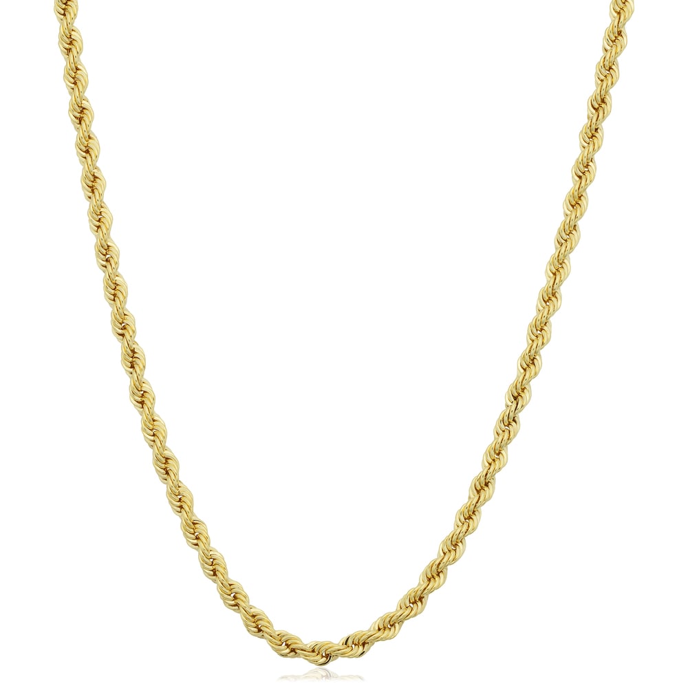 Au Naturale 14k Yellow Gold Filled 2.1mm Rope Chain Necklace (16 - 36 inches)