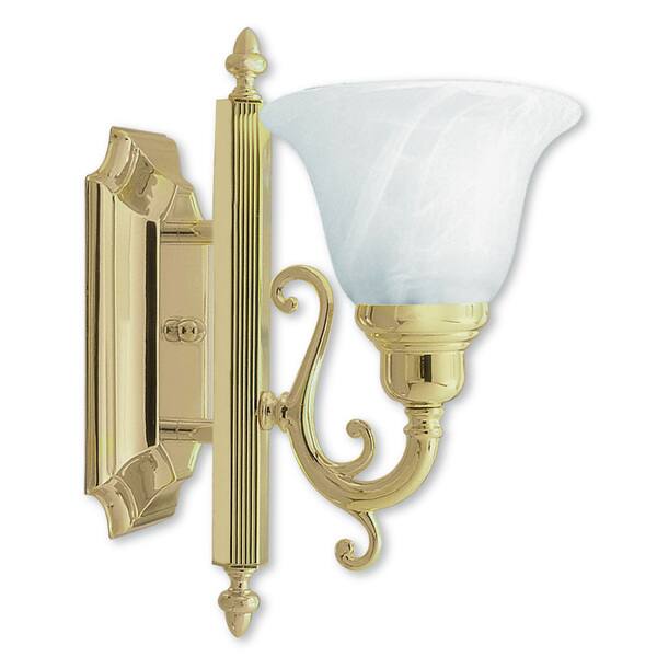 Livex Lighting French Regency 1 Light Polished Brass Bath Vanity Bed