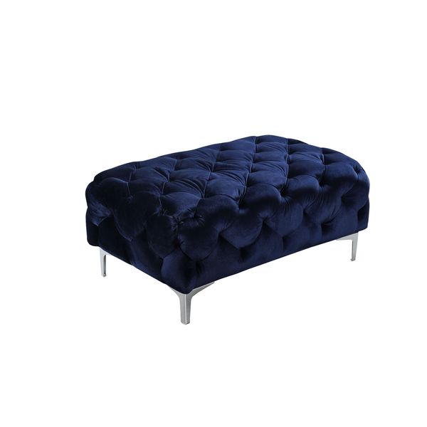 navy velvet ottoman blue rectangle meridian mercer navy velvet ottoman shop free shipping today navy velvet ottoman blue rectangle meridian mercer navy velvet ottoman shop free shipping today