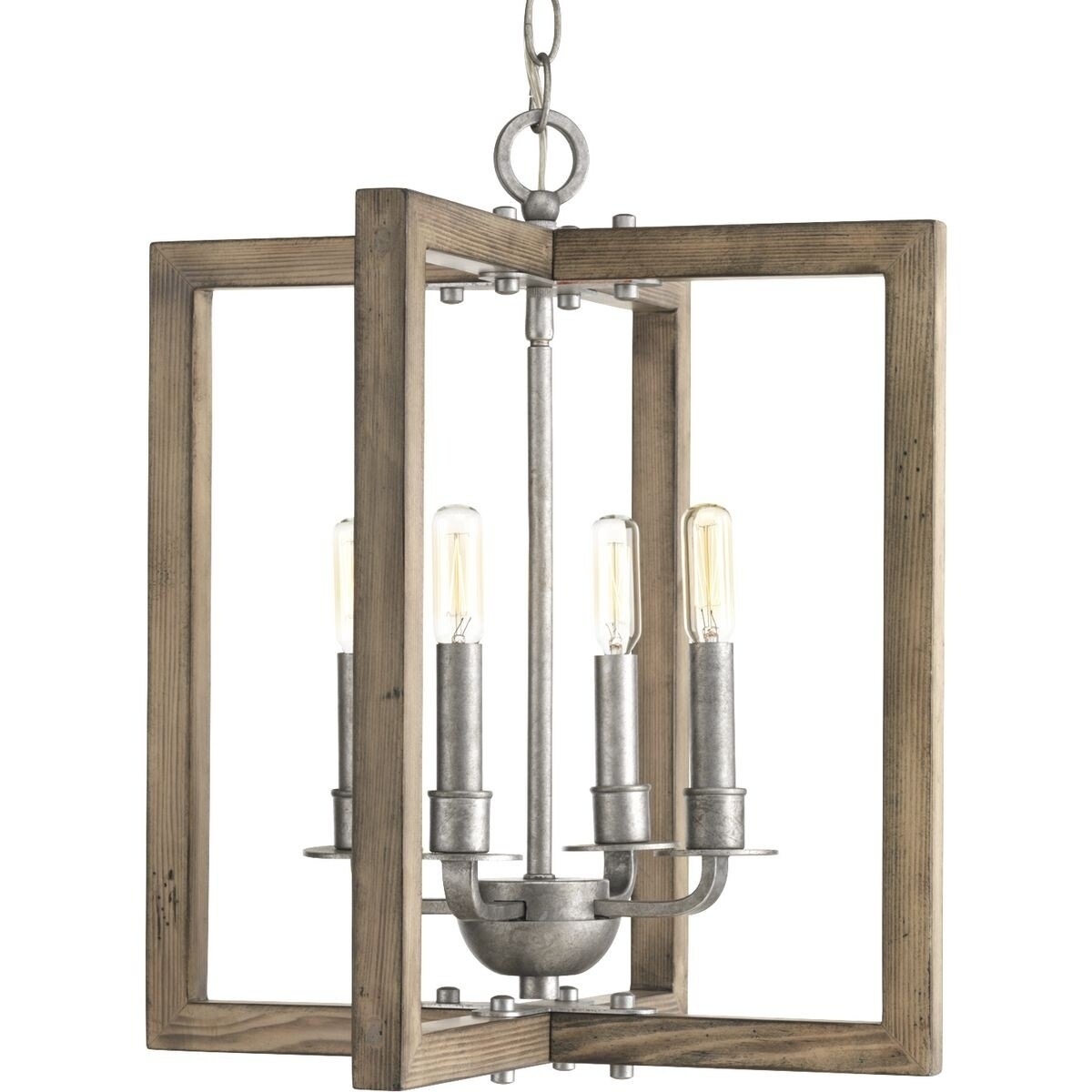 Progress Lighting P4760 141 Turnbury Steel 4 Light Chandelier 141 Turnbury Steel 4 Light Chandelier