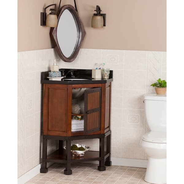 Edgerton Granite Top Corner Bath Vanity Sink Granite Top Corner Bath Vanity Sink