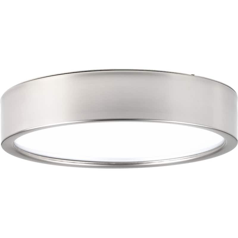 Progress Lighting Brushed-Nickel Finish Steel Portal One-Light Flush Mount Light