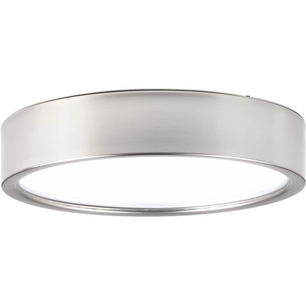 Progress Lighting Brushed-Nickel Finish Steel Portal One-Light Flush Mount Light