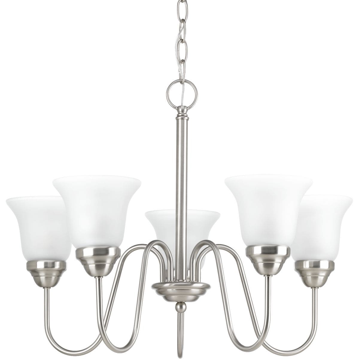 Progress Lighting P4757-09 Classic 5-light Chandelier - N/A (Brushed Nickel) - Chandeliers For Bedrooms by Overstock.com