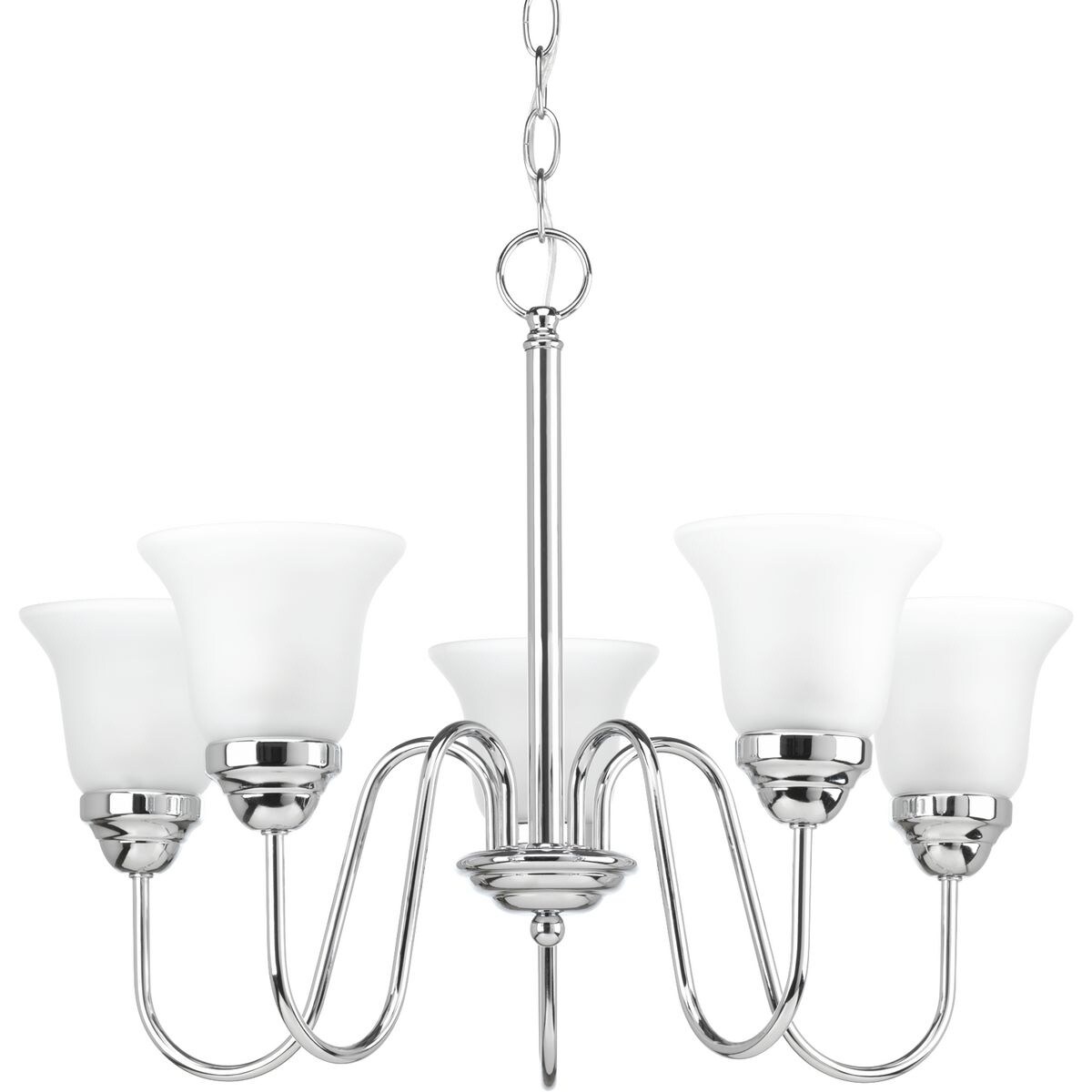 Progress Lighting Chrome Steel Classic 5-light Chandelier - N/A (Polished Chrome) - Chandeliers For Bedrooms by Overstock.com