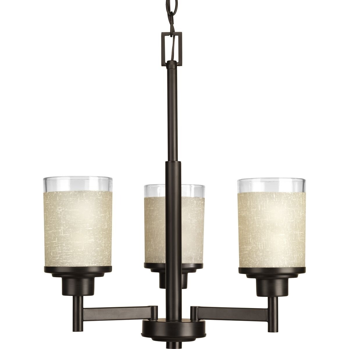 Progress Lighting P4458-20 Alexa Antique Bronze Steel 3-light Chandelier - N/A (Antique Bronze) - Chandeliers For Bedrooms by Overstock.com