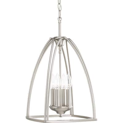 Progress Lighting Tally Nickel Steel 4-light Foyer - N/A