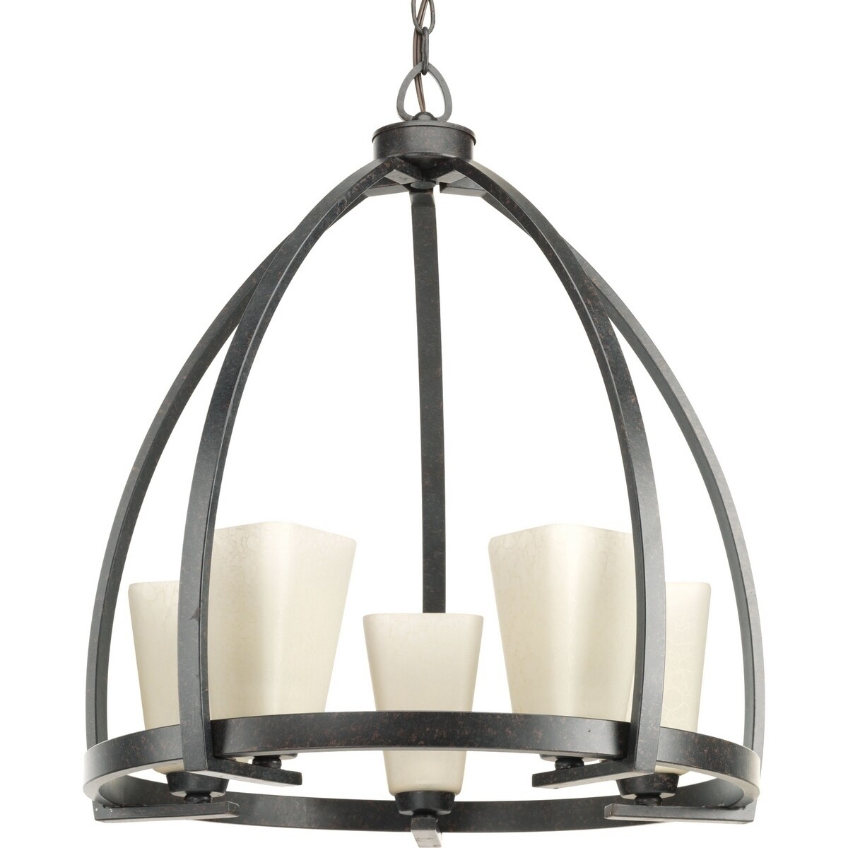 Progress Lighting Ridge Espresso Ceramic/Steel Five-light Chandelier - N/A (Espresso) - Chandeliers For Bedrooms by Overstock.com