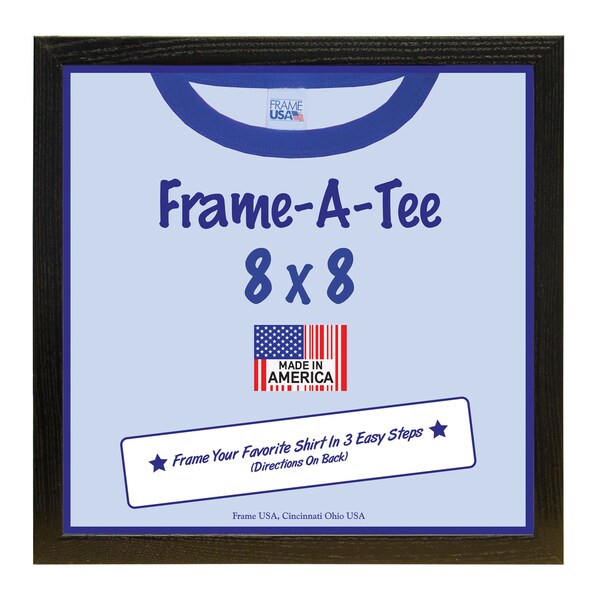 Frame-A-Tee Kid's Black Wood 8 x 8-inch T-shirt Wall Frame