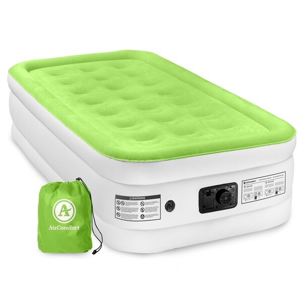 Air Comfort Dream Easy Twin Size Raised Air Mattress Green Bed Bath Beyond 12054038