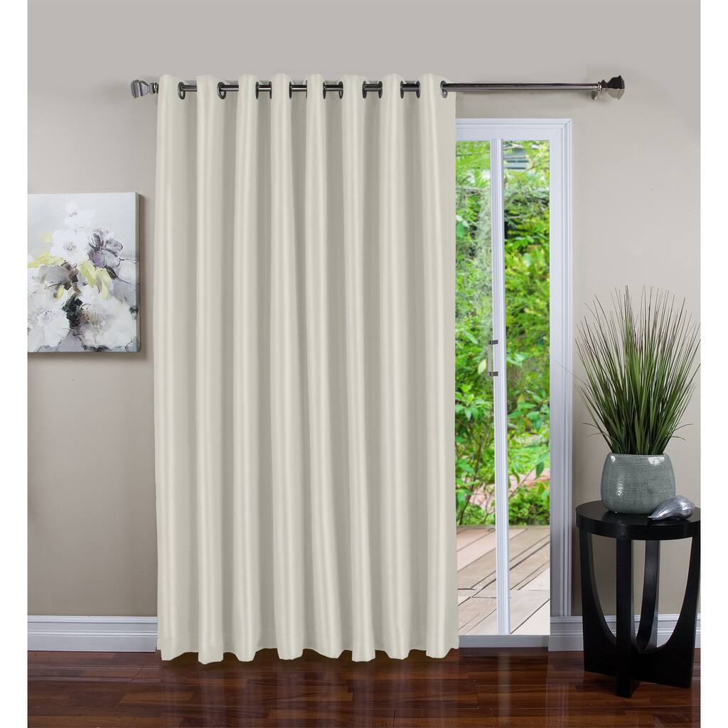 Haromy Grommet Patio Curtain Panel with Black-out Liner