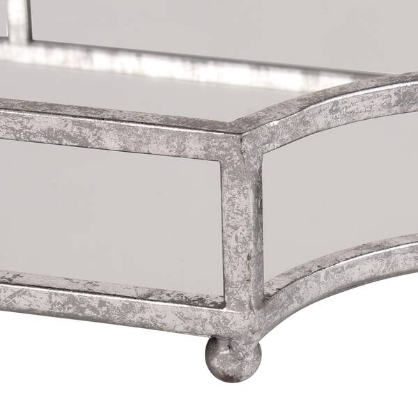 Shop Kate And Laurel Ciel Mirrored Decorative Tray Free Shipping