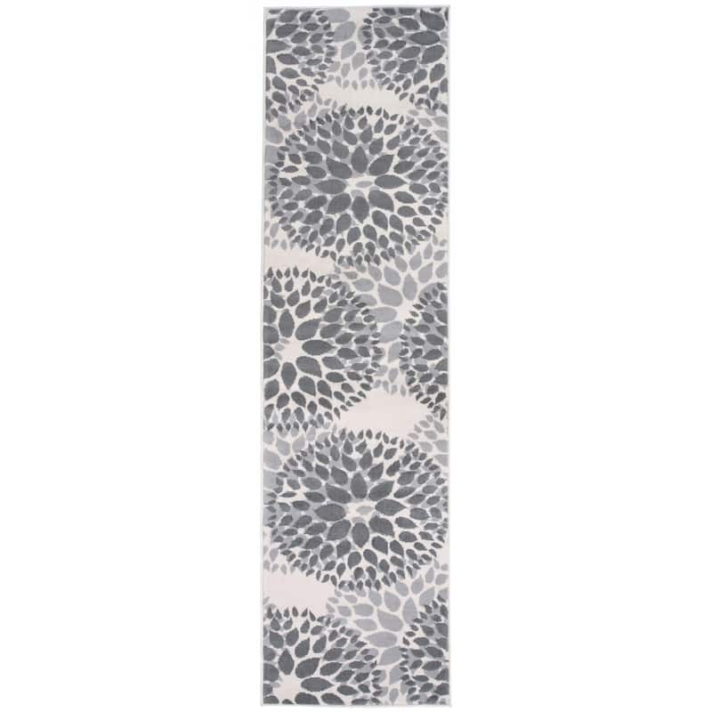 World Rug Gallery Modern Floral Circles Area Rug