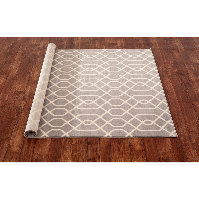 World Rug Gallery Modern Trellis Pattern Area Rug