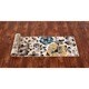 Contemporary Yellow/ Blue Floral Beige Runner Rug (2' x 7'2) - Free ...
