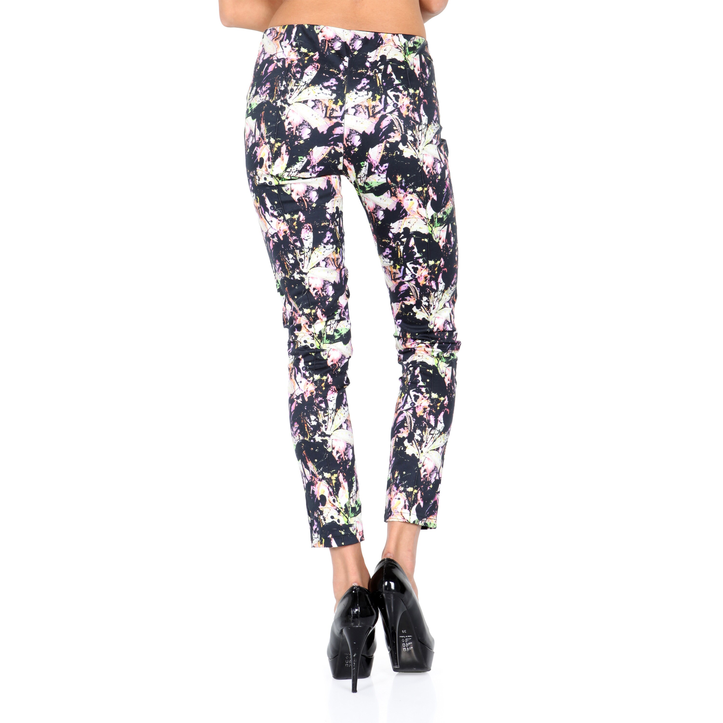 patterned cotton leggings
