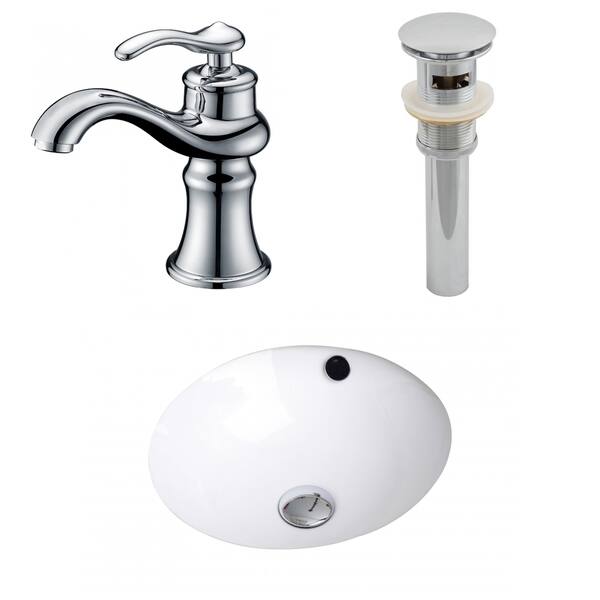 Shop 16 5 In W X 16 5 In D Cupc Round Undermount Sink Set In