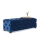 preview thumbnail 5 of 18, Piper Glam Tufted Velvet Ottoman Bench by Christopher Knight Home
