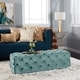 preview thumbnail 13 of 18, Piper Glam Tufted Velvet Ottoman Bench by Christopher Knight Home