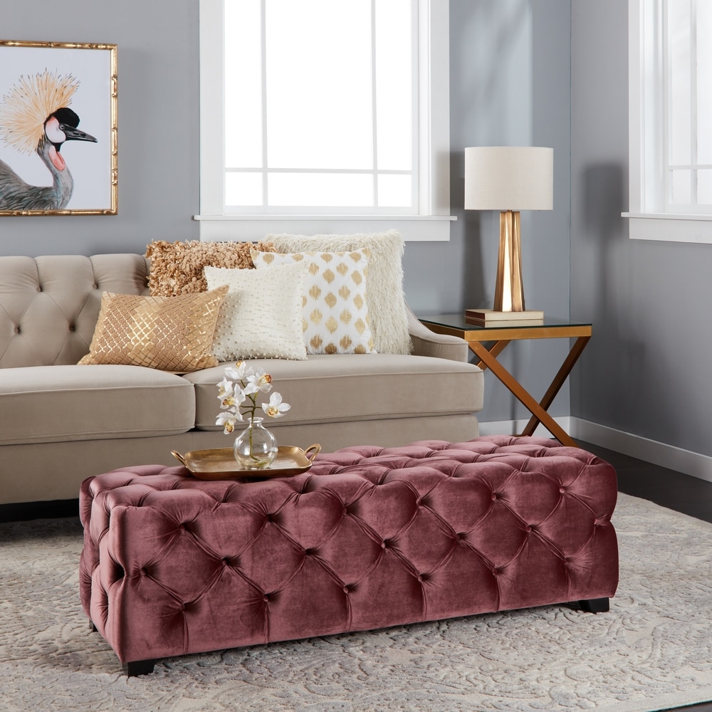 Dorsey Pouf tufted ottoman bed