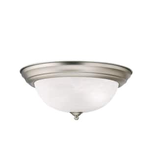 Kichler Lighting Transitional 2-light Brushed Nickel Flush Mount