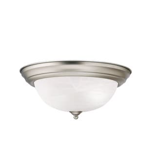 Kichler Lighting Transitional 2-light Brushed Nickel Flush Mount - Bed ...