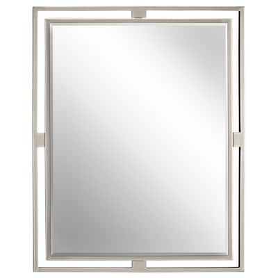 Kichler Lighting Hendrik Collection Brushed Nickel Wall Mirror - Silver - A/N