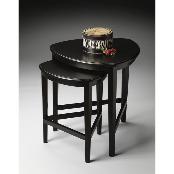 Handmade Butler Finnegan Black Licorice Nesting Tables (China)