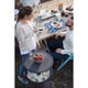Havenside Home Nantucket Brown Wicker Outdoor Ice Cooler Table - Thumbnail 3