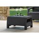 Havenside Home Quintana Charcoal All-Weather Outdoor Garden Patio Coffee Table - Thumbnail 1