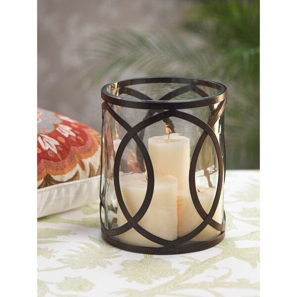 wrought iron hurricane candle holders