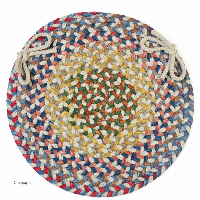 Charisma Reversible Chair Pads (Set of 4) - Champagne