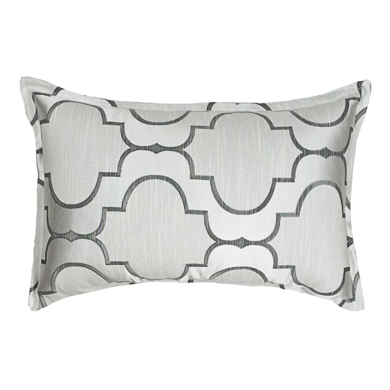 Sherry Kline Hutton Boudoir Decorative Pillow (Set of 2) - Silver
