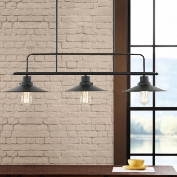 Shop Light Society Margaux Black Iron Island Pendant Lamp Free