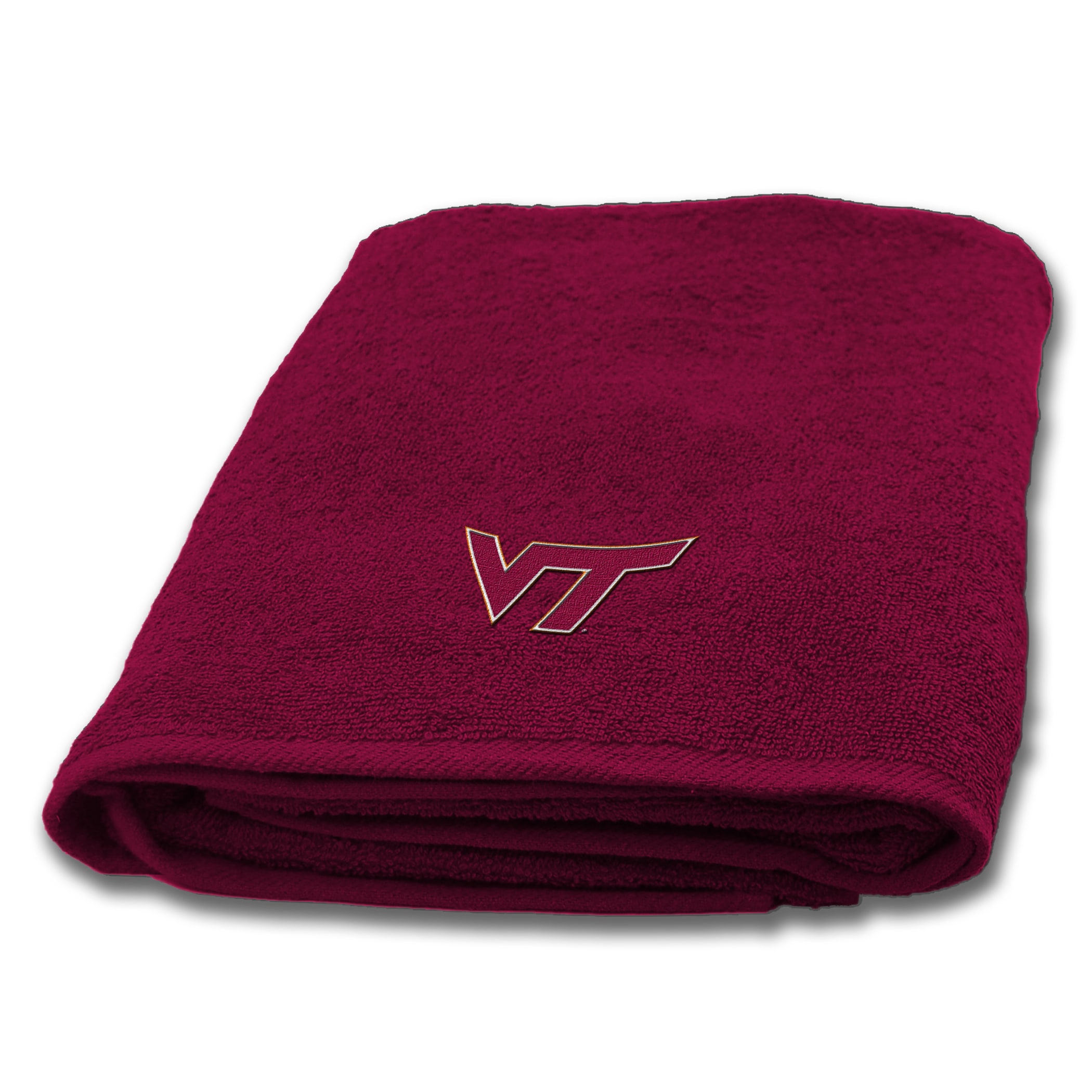 deep red bath towels