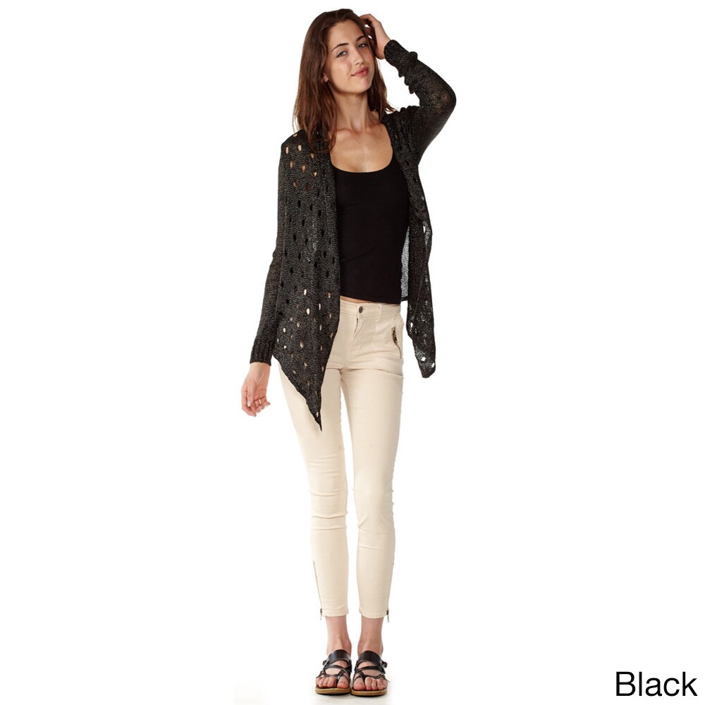 cotton open front cardigan