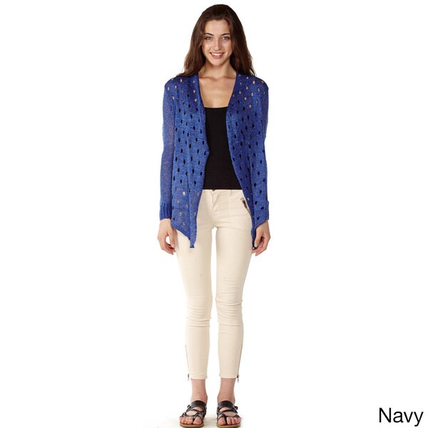 cotton open front cardigan