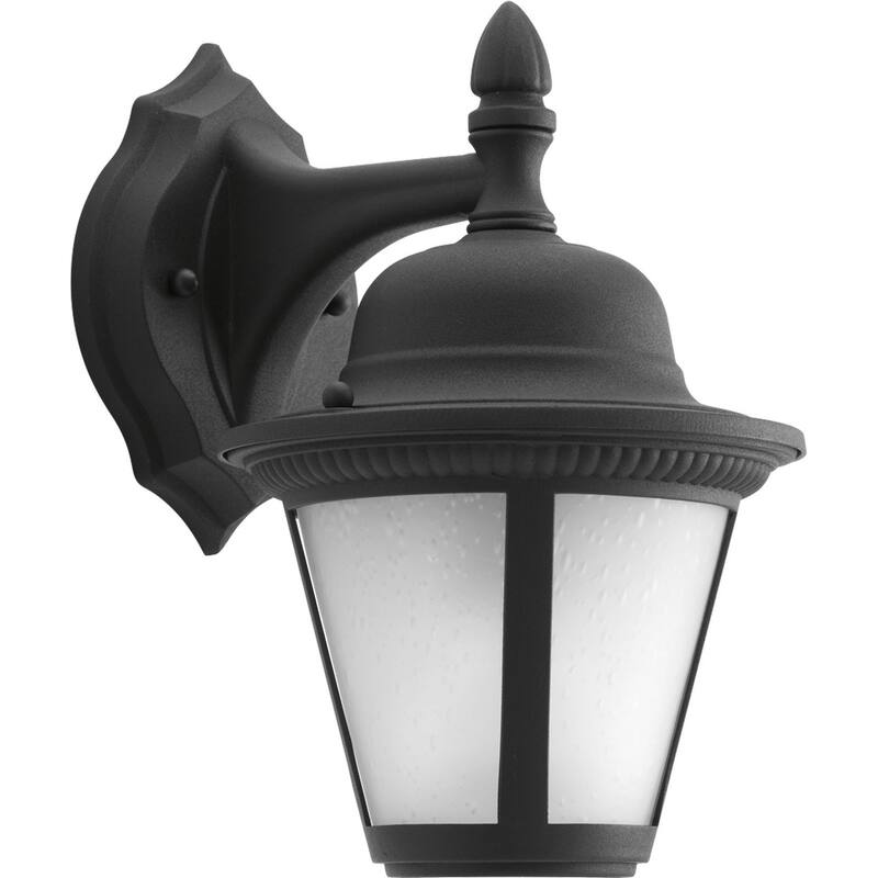 Westport LED 1-Light Black Traditional Outdoor Wall Lantern Light