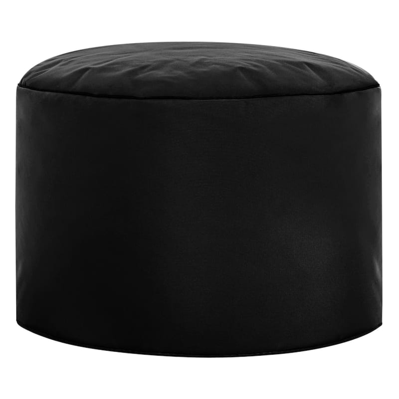 Sitting Point Oxford Fabric Brava Pouf Ottoman Bean Bag - Black
