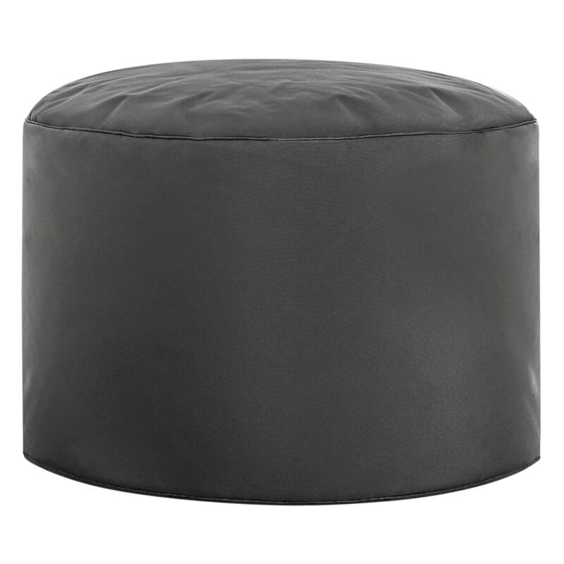 Sitting Point Oxford Fabric Brava Pouf Ottoman Bean Bag - Grey