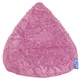 preview thumbnail 1 of 28, Sitting Point Faux Fur Large Fluffy Bean Bag Pink