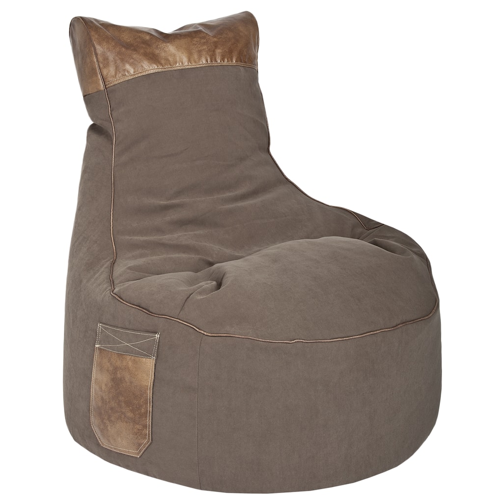Sitting Point Brushed Fabric Swing Jamie Brown Bean Bag