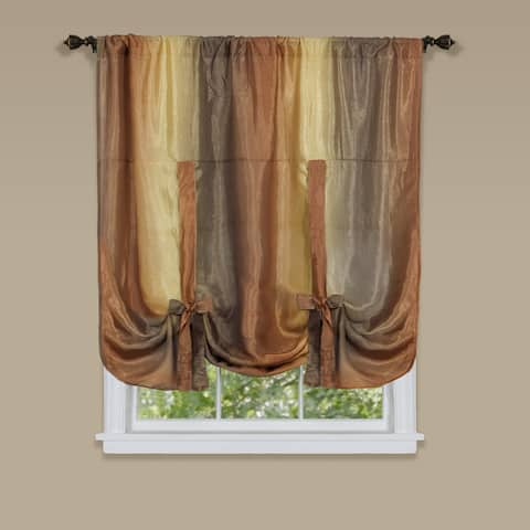 Achim Ombre Multicolor Window Curtain Tie-up Shade